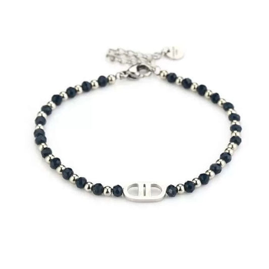 Armband kralen donkerblauw good life from Carhera Shop